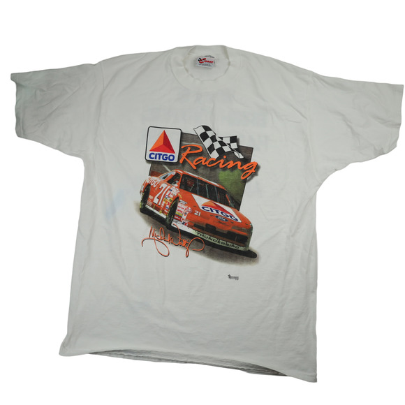 Vintage Chase Authentics Citgo Racing Graphic Nascar T Shirt - Picture 1 of 9